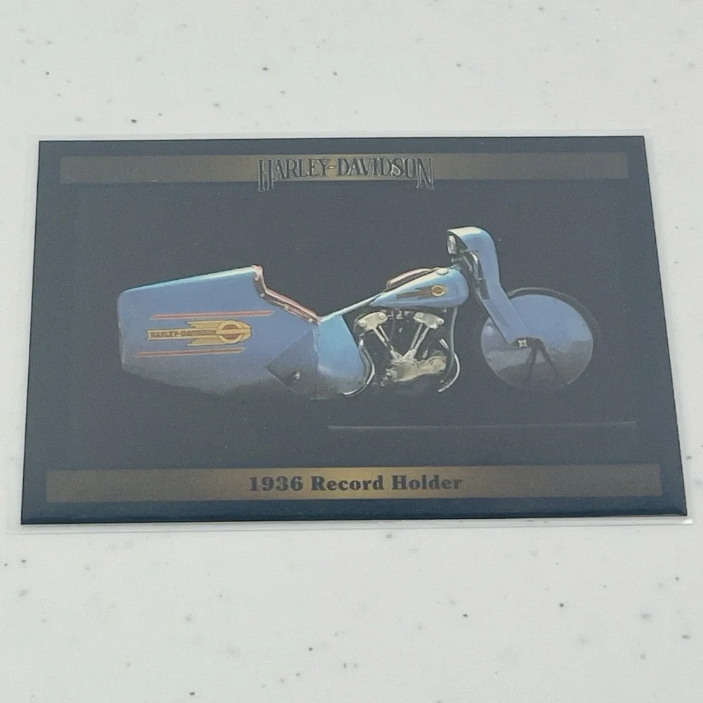 1992 Collect A Card Harley Davidson Series 2 1936 Record Holder Trading Card